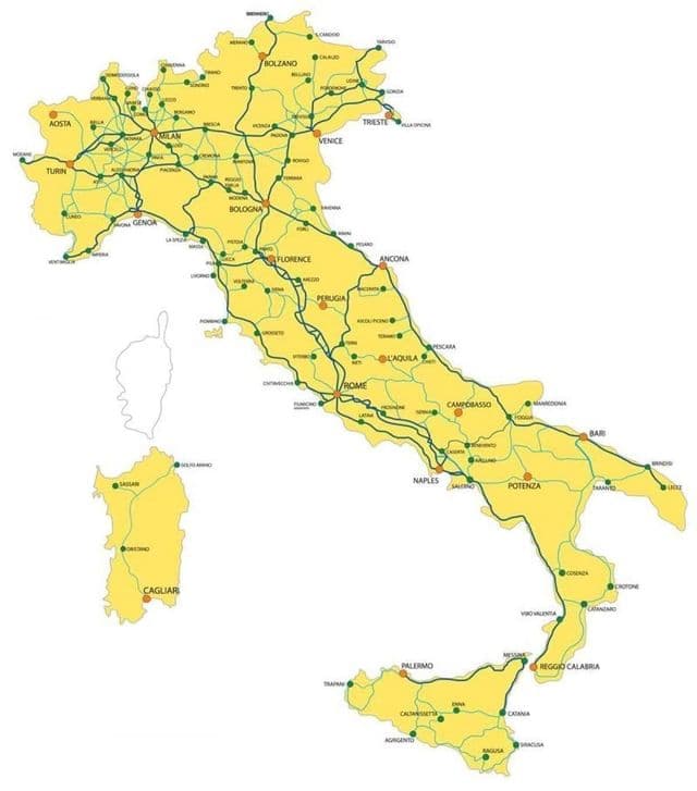 イタリアのヴェネツィアの地図